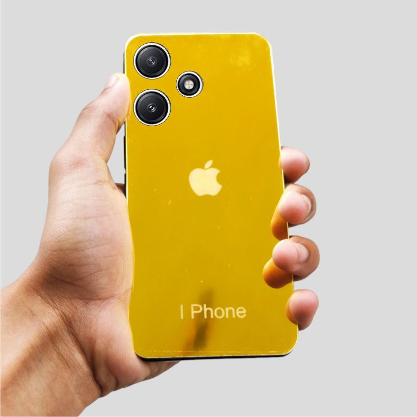 Redmi 12 5g A.I Logo Golden Back Glass