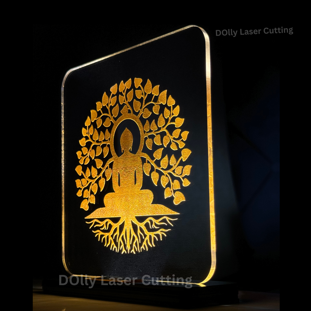 DLC - Lord Buddha LED Light Glow Frame