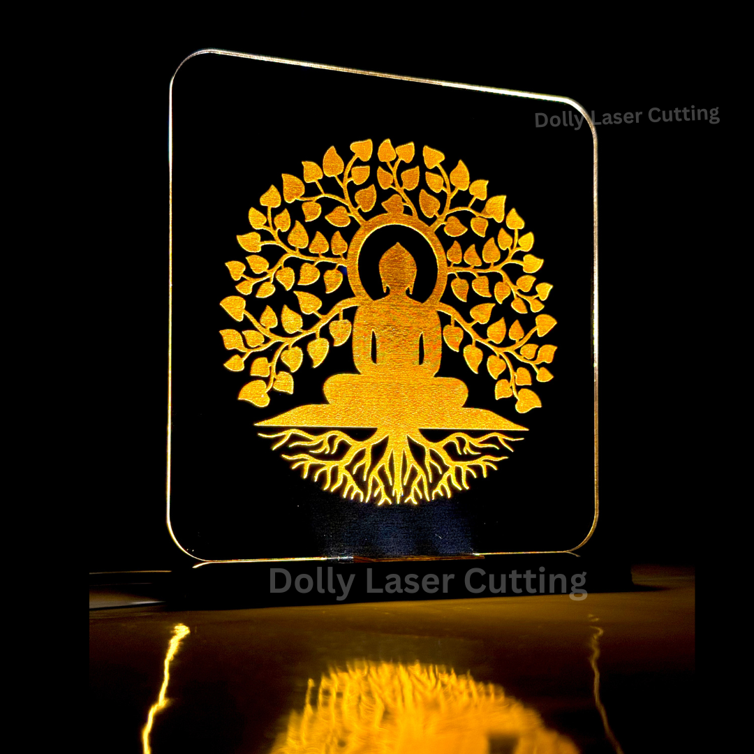 DLC - Lord Buddha LED Light Glow Frame