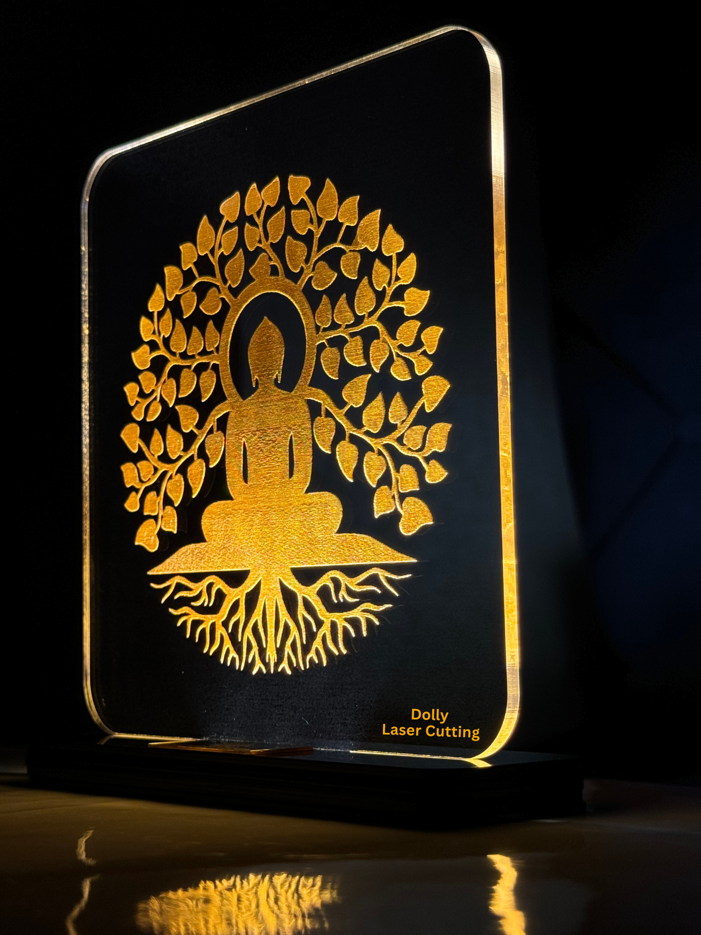 DLC - Lord Mahavir Swami LED Light Glow Frame