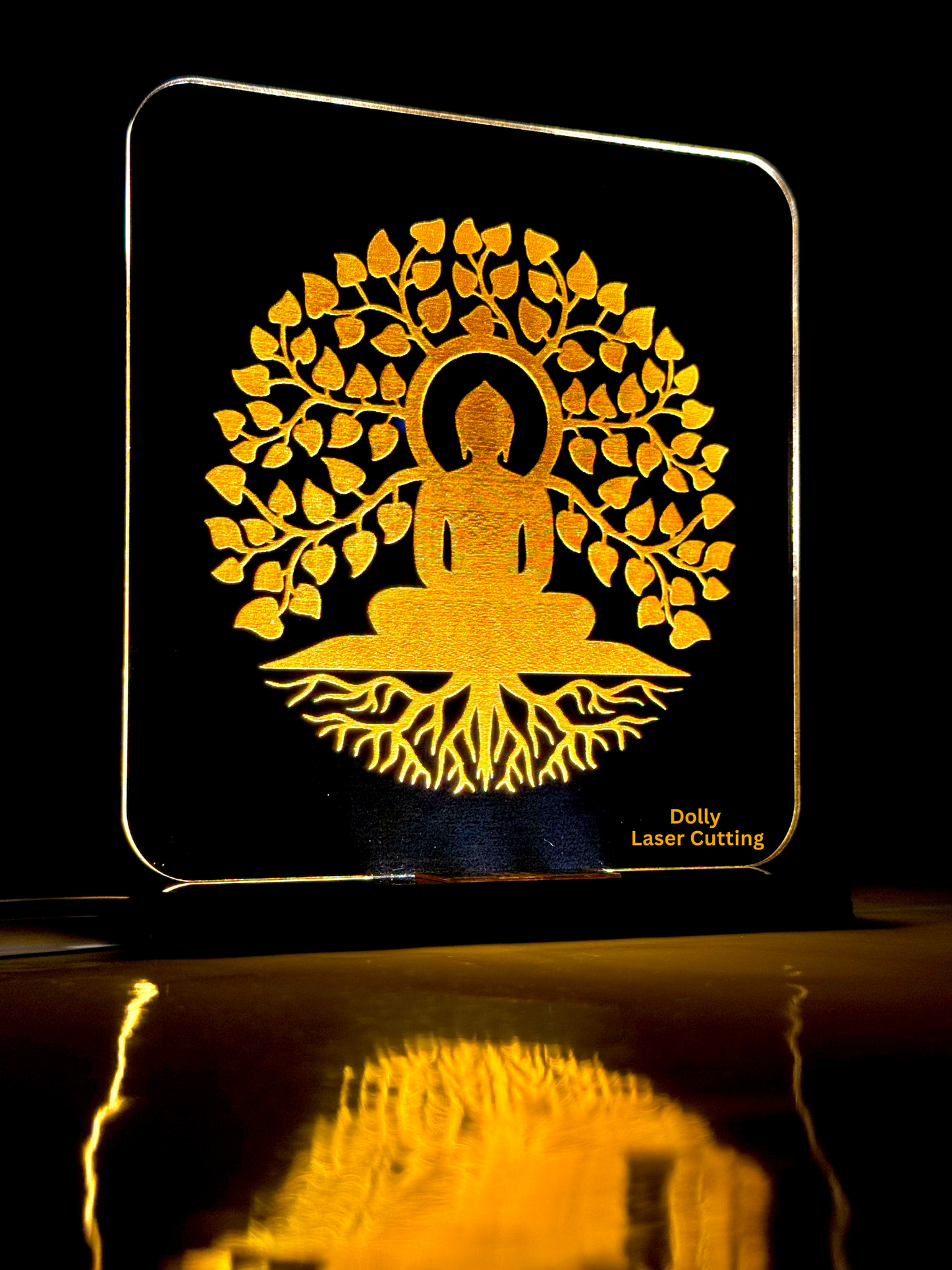 DLC - Lord Mahavir Swami LED Light Glow Frame