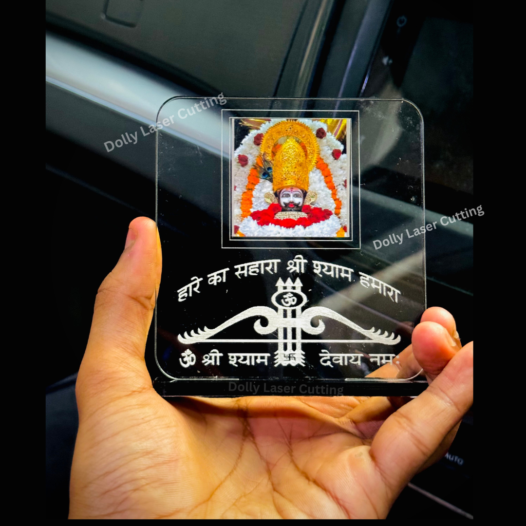 Khatu Shyam Ji Car Dashboard Frame Without Light.