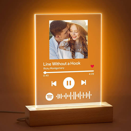 DLC - Spotify LED Light Glow Frame With Customized Photo.