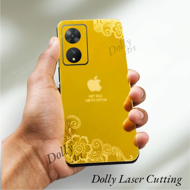 Vivo T2 5g I Phone Style Logo Design Golden Back Panel.