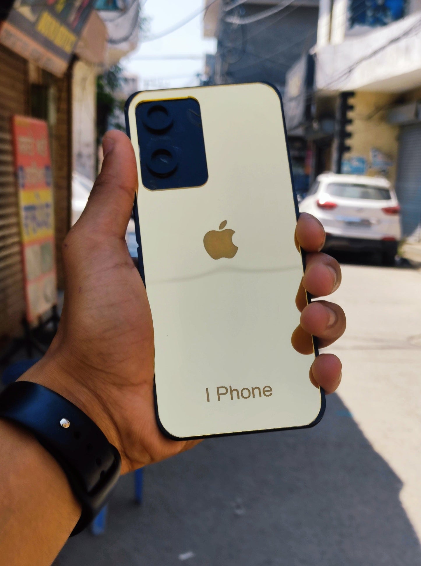 Realme C35 AI Logo Golden Back Glass