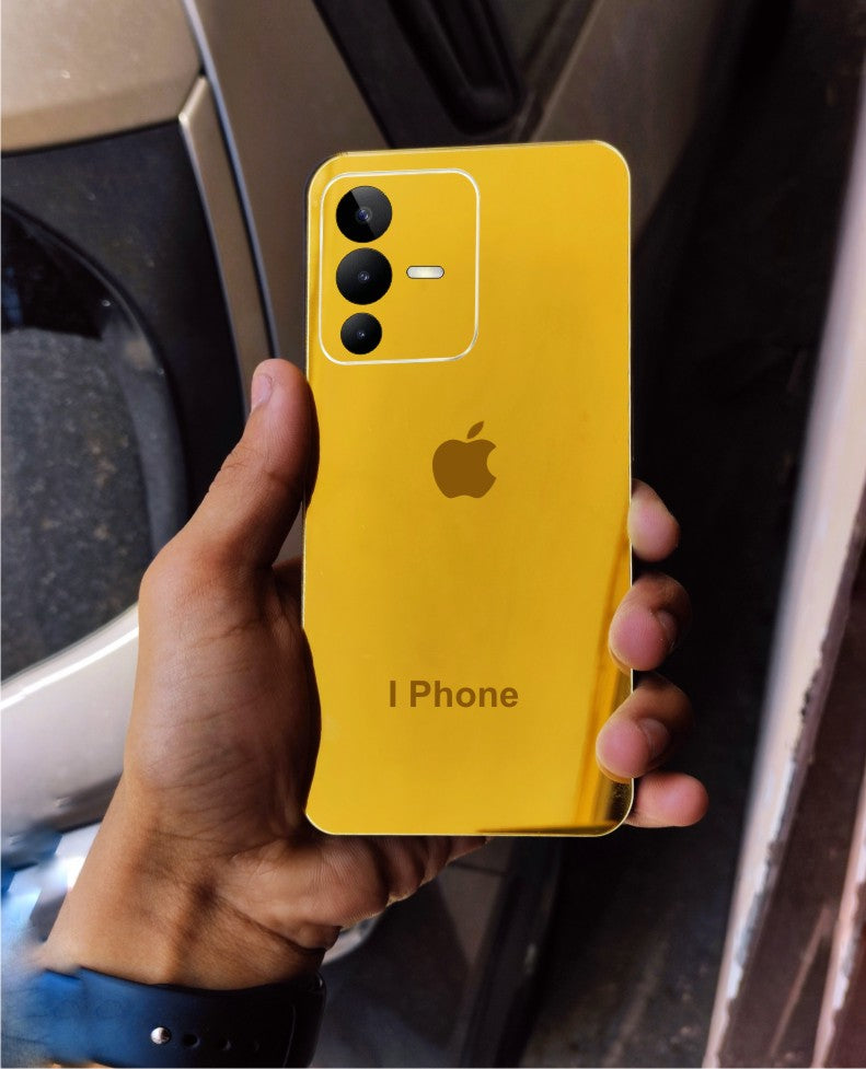 Vivo V23 A.I Design Golden Back Glass