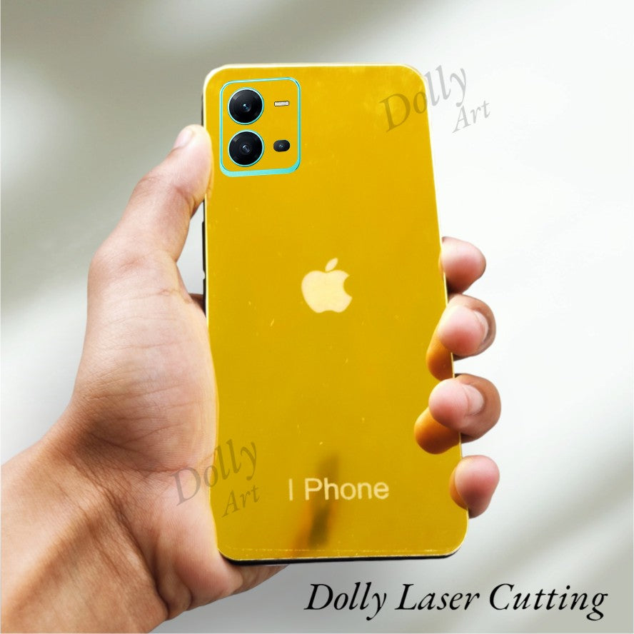 Vivo V25 A.I Design Golden Back Glass