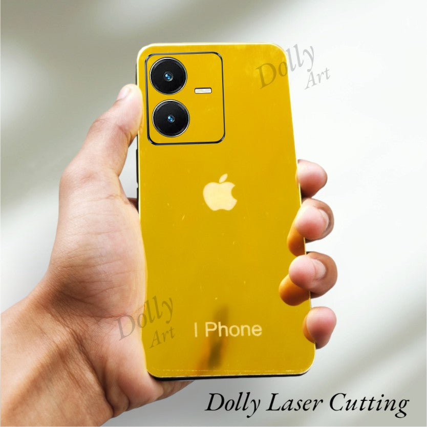 Vivo Y22 A.I Logo Golden Back Glass