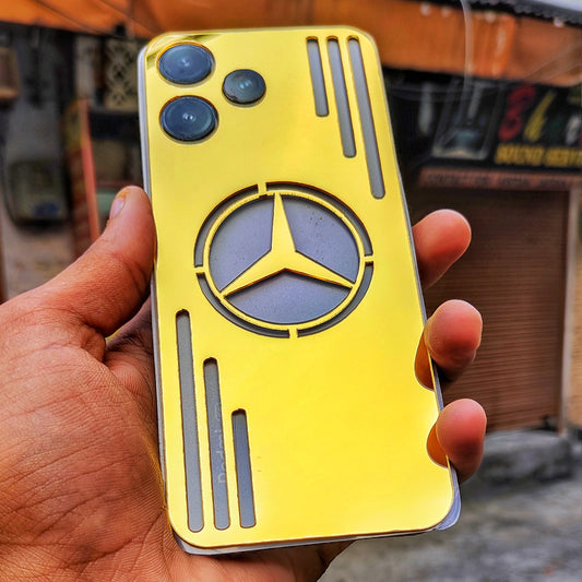 Xiaomi Redmi 12 5g Mercedes Logo Golden Back Panel.