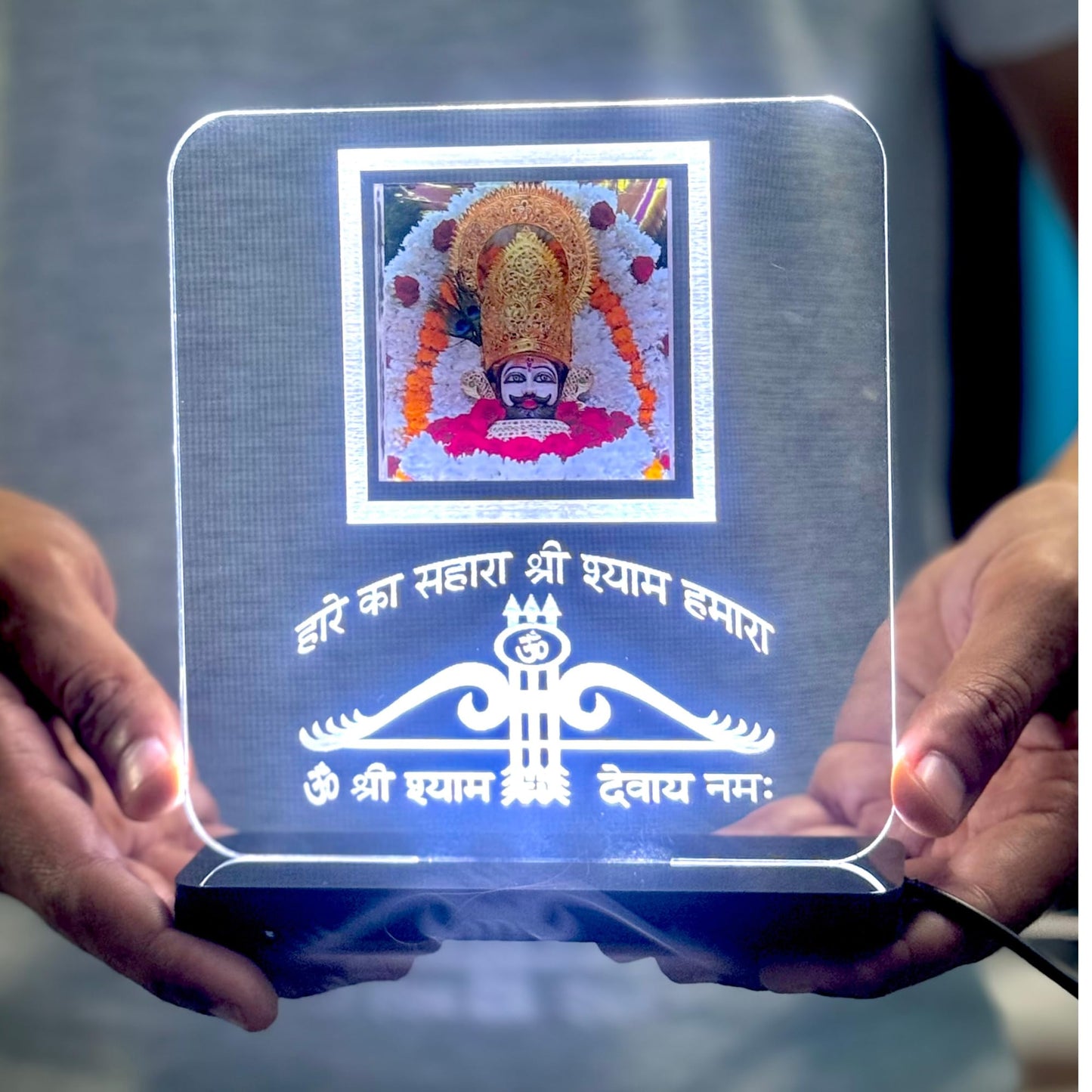 DLC - Khatu Shyam Ji Idol LED Glow Frame