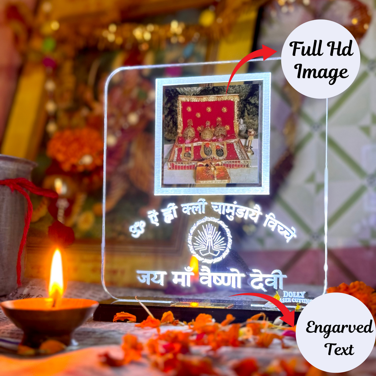 DLC - Mata Vaishno Devi Ji LED Light Swaroop
