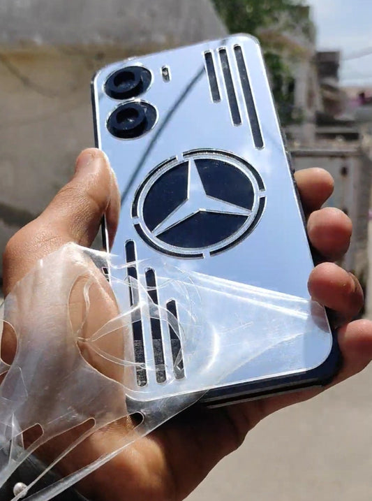 Realme C55 Mercedes Logo Silver Back Glass