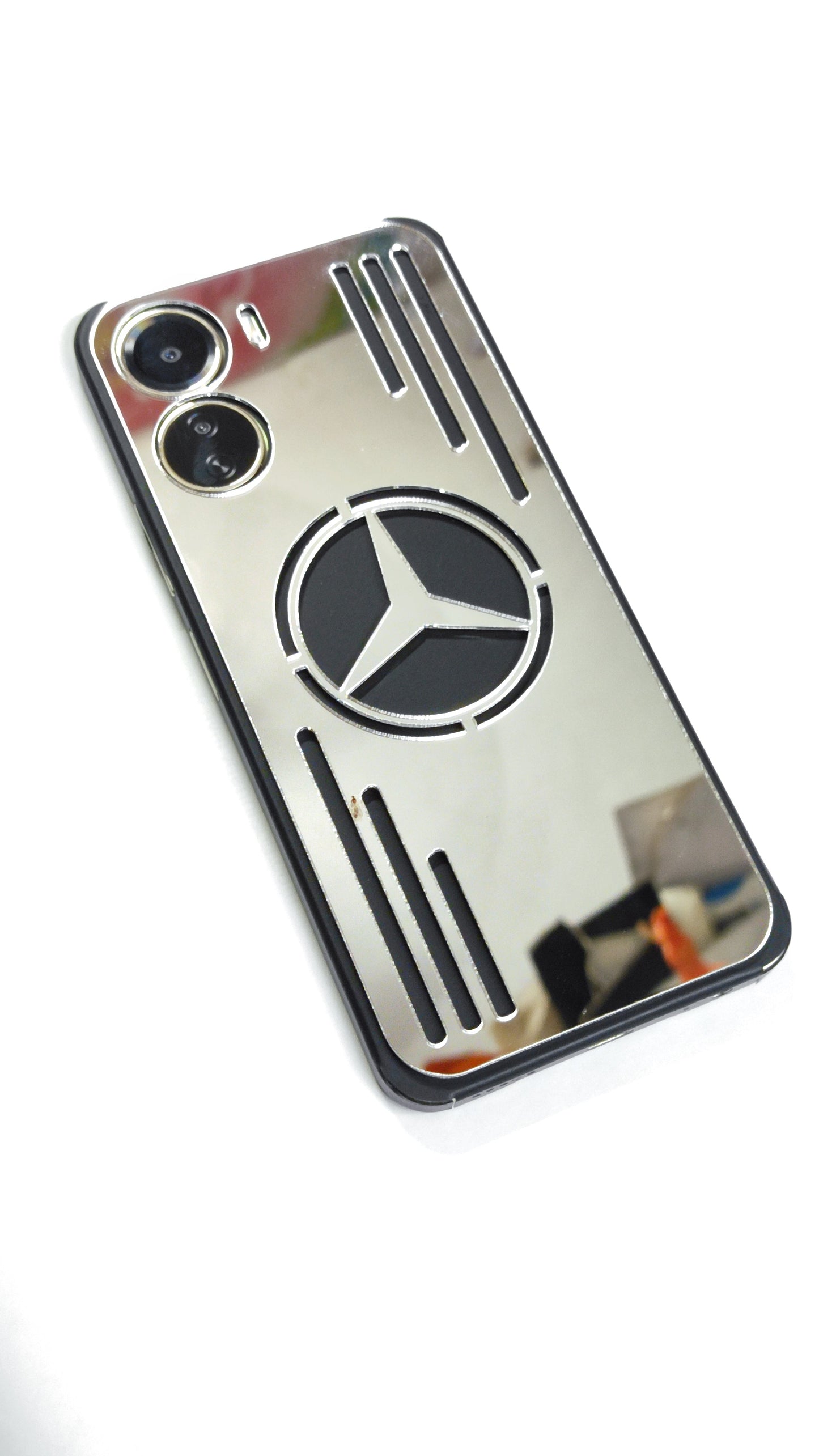 Vivo Y56 5g Silver Mercedes Design Golden Back Glass