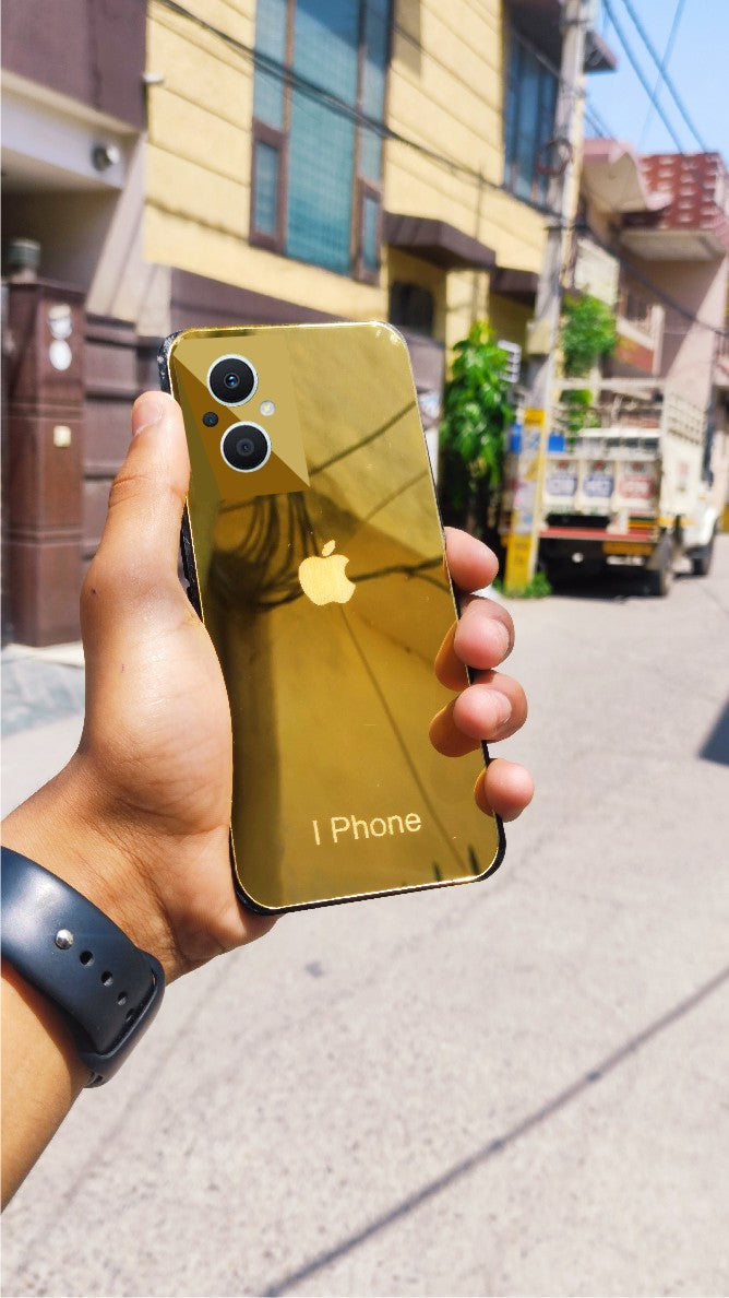 Oppo F21 Pro 5g AI Logo Golden Back Glass