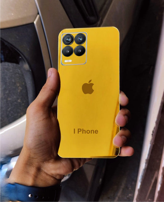 Realme 8 4g AI Design Golden Back Glass