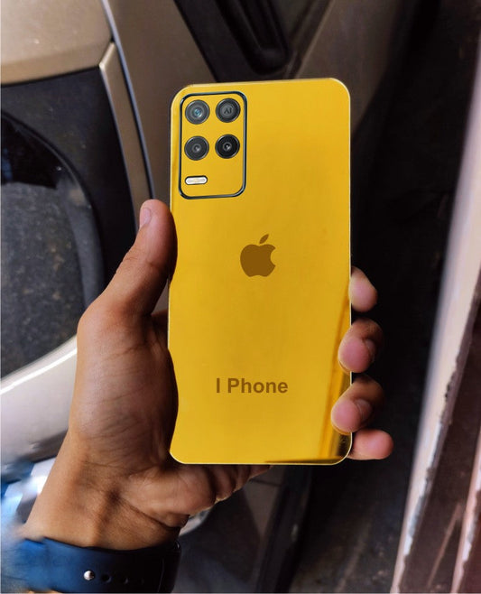 Realme 8 5g AI Design Golden Back Glass